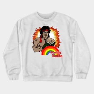 reading rambo (vers 2) Crewneck Sweatshirt